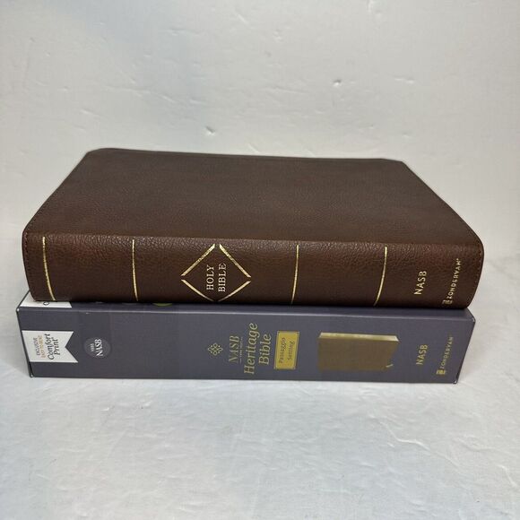 NASB 1995 Heritage Bible - $79.99 Retail - Brown LeatherSoft‎ - Picture 1 of 5